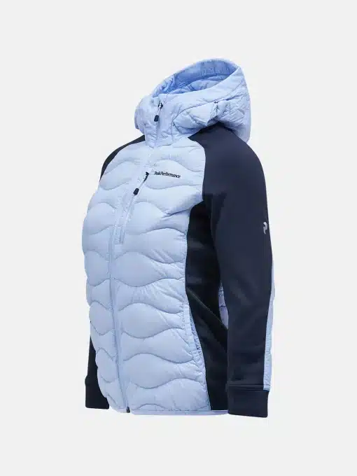 Peak Performance Helium Hybrid Down Hood Jacket Women Amity Blue/Salute Blue