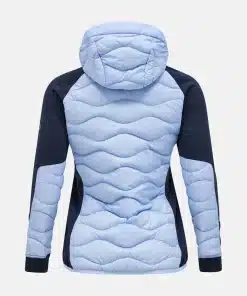 Peak Performance Helium Hybrid Down Hood Jacket Women Amity Blue/Salute Blue