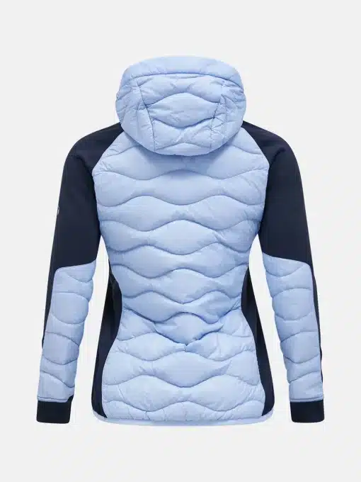 Peak Performance Helium Hybrid Down Hood Jacket Women Amity Blue/Salute Blue