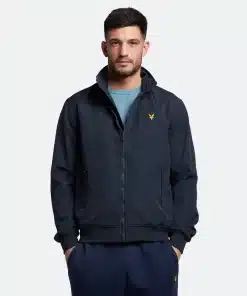 Lyle & Scott Mesh Backed Funnel Neck Jacket Dark Navy