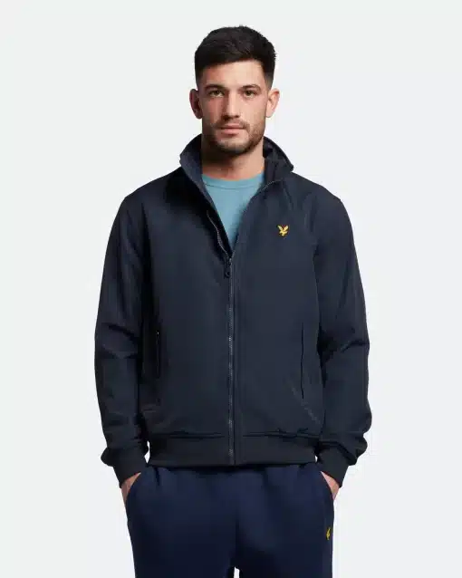 Lyle & Scott Mesh Backed Funnel Neck Jacket Dark Navy
