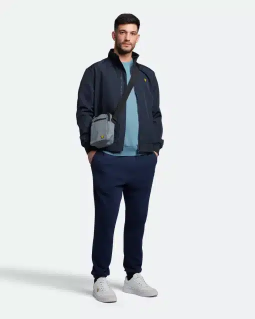 Lyle & Scott Mesh Backed Funnel Neck Jacket Dark Navy