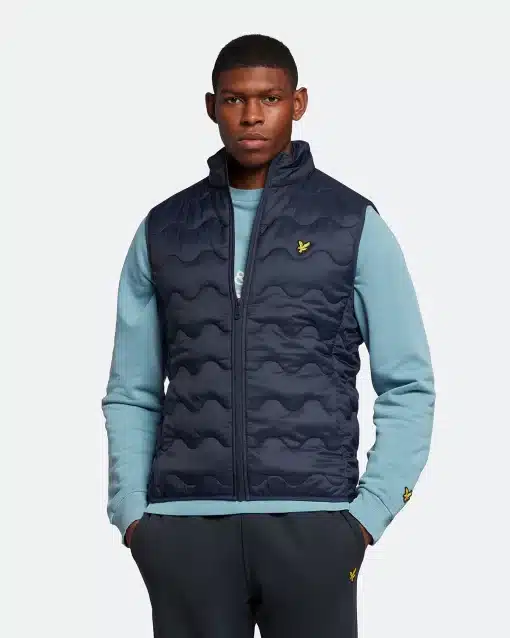 Lyle & Scott Crest Quilted Gilet Dark Navy