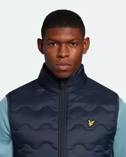 Lyle & Scott Crest Quilted Gilet Dark Navy