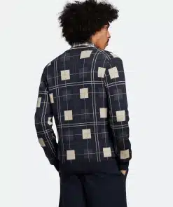 Lyle & Scott Grid cardigan Dark Navy