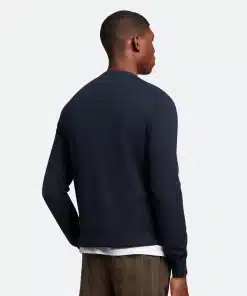 Lyle & Scott Cotton Crew Neck Jumper Dark Navy