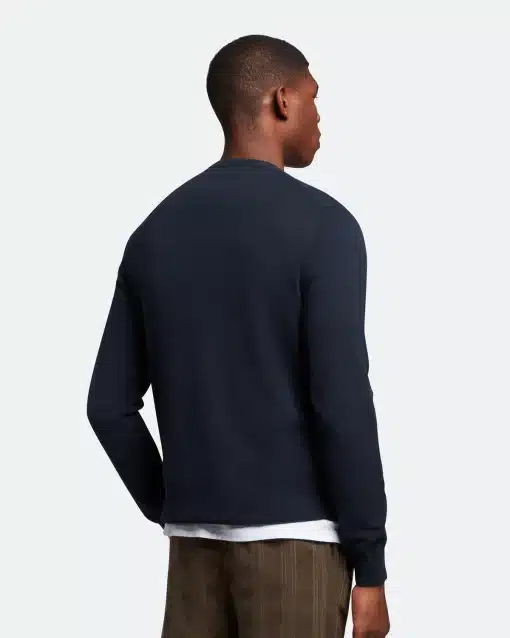 Lyle & Scott Cotton Crew Neck Jumper Dark Navy