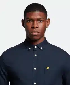 Lyle & Scott Regular Fit Light Weight Oxford Shirt Dark Navy