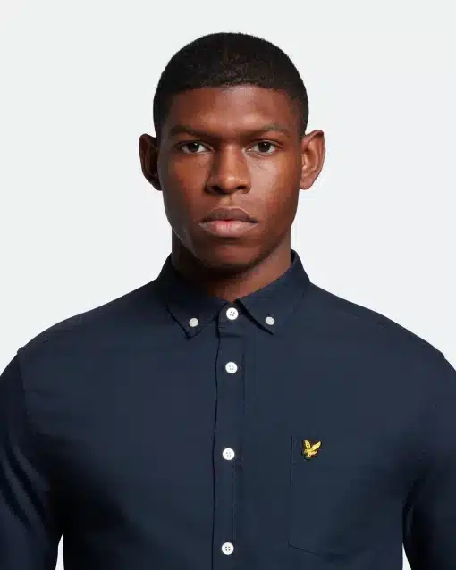 Lyle & Scott Regular Fit Light Weight Oxford Shirt Dark Navy
