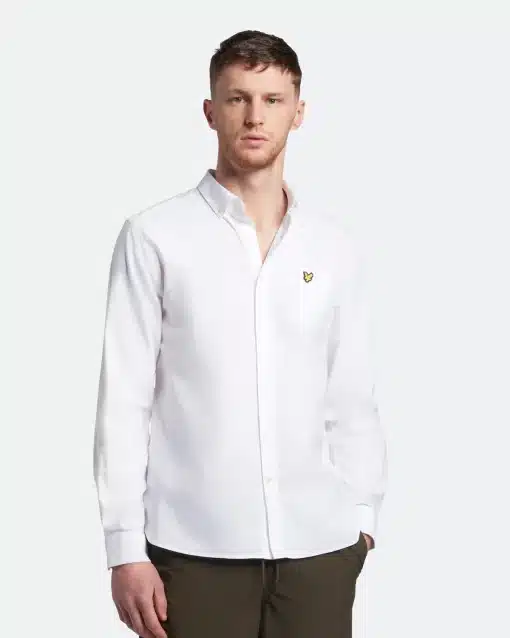 Lyle & Scott Regular Fit Light Weight Oxford Shirt White
