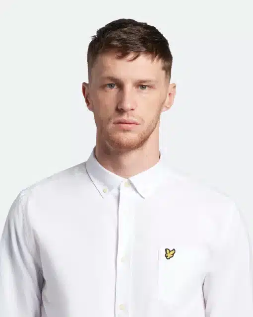 Lyle & Scott Regular Fit Light Weight Oxford Shirt White