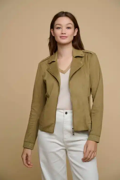 Rino & Pelle Mosha Biker Jacket Olive