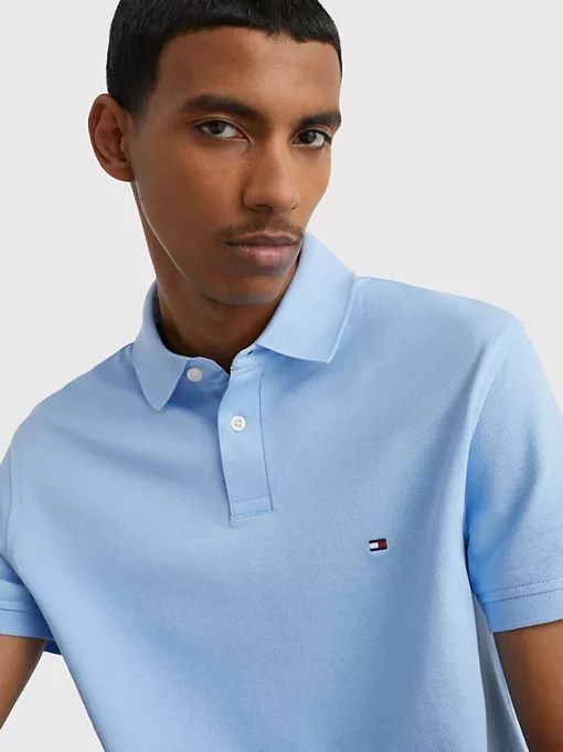 Tommy Hilfiger 1985 Regular Fit Pique Polo Vessel Blue