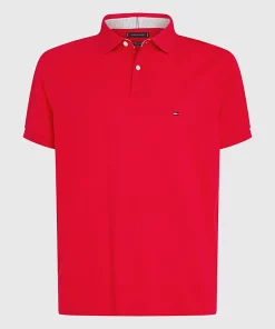 Tommy Hilfiger 1985 Regular Fit Pique Polo Primary Red