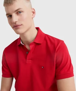 Tommy Hilfiger 1985 Regular Fit Pique Polo Primary Red