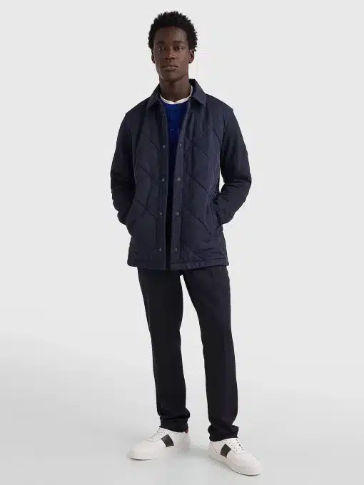 Tommy Hilfiger Mix Media Quilted Jacket Desert Sky