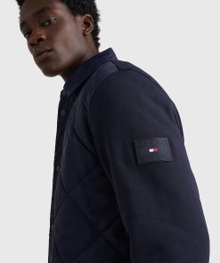 Tommy Hilfiger Mix Media Quilted Jacket Desert Sky