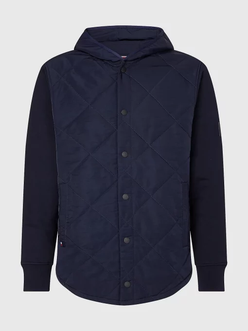 Tommy Hilfiger Mix Media Quilted Jacket Desert Sky