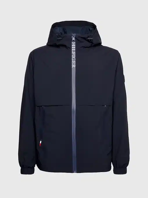Tommy Hilfiger TH Protect Zip-Thru Hooded Jacket Desert Sky