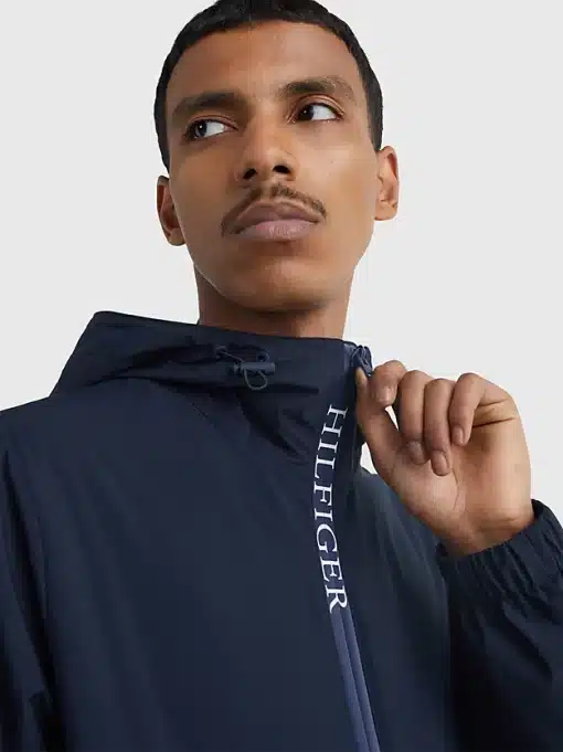 Tommy Hilfiger TH Protect Zip-Thru Hooded Jacket Desert Sky