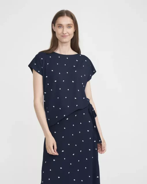 Holebrook Jennie Capsleeve White/Navy