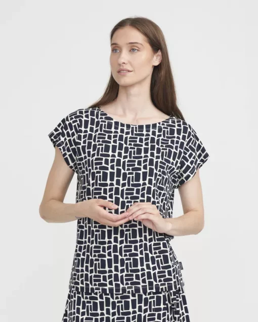 Holebrook Jennie Capsleeve Sand/Navy