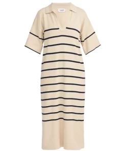 Holebrook Manuela Polo Dress Warm Sand/Navy