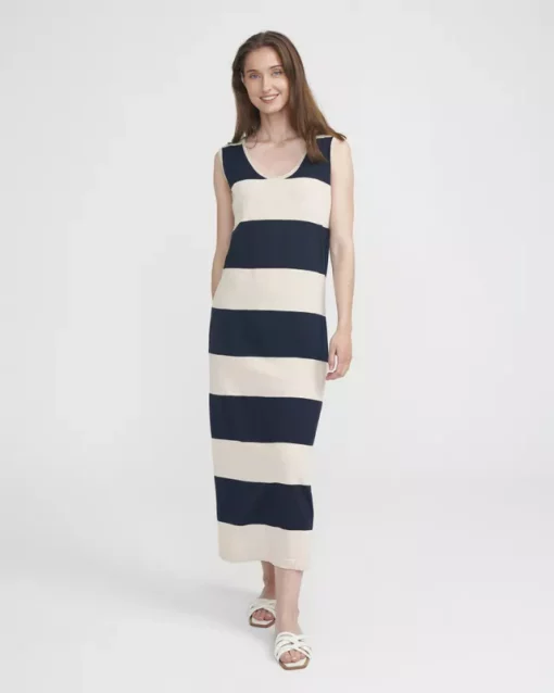 Holebrook Katja Tank Dress Oyster/Navy