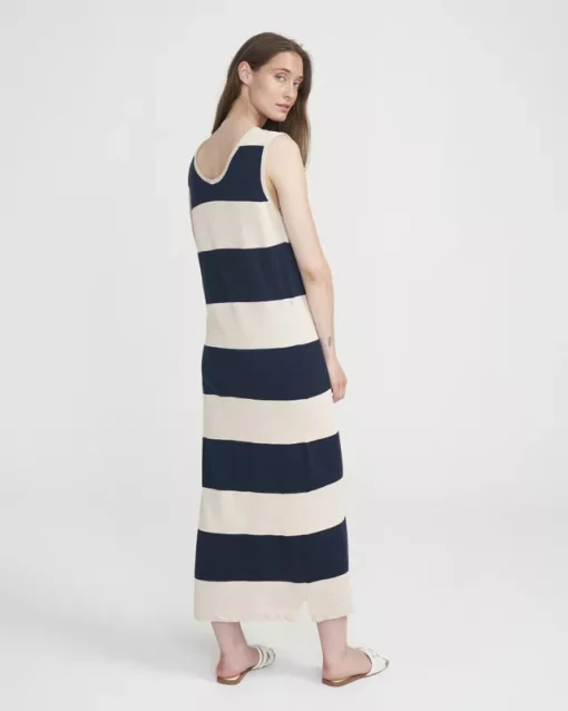 Holebrook Katja Tank Dress Oyster/Navy