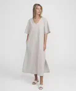 Holebrook Marina Wide Dress Khaki/White