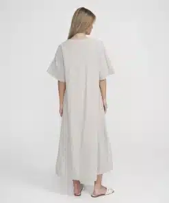 Holebrook Marina Wide Dress Khaki/White