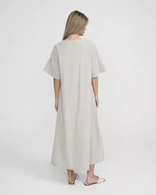 Holebrook Marina Wide Dress Khaki/White