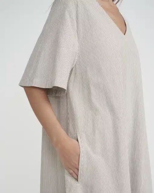 Holebrook Marina Wide Dress Khaki/White