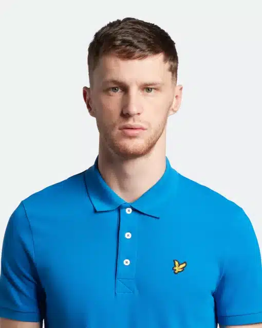 Lyle & Scott Plain Polo Shirt Brigth Blue