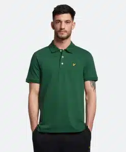 Lyle & Scott Plain Polo Shirt English Green