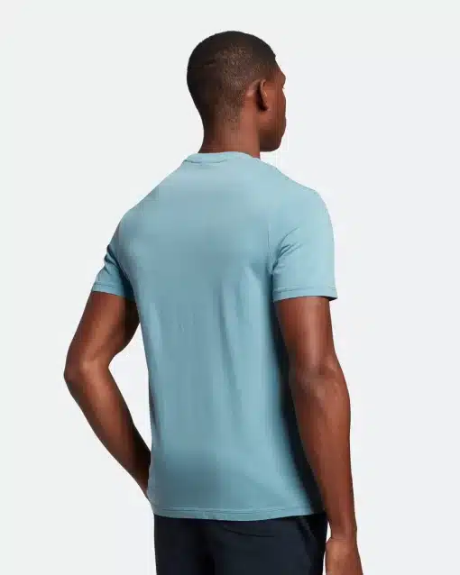 Lyle & Scott Hawick Print T-Shirt Skipton Blue