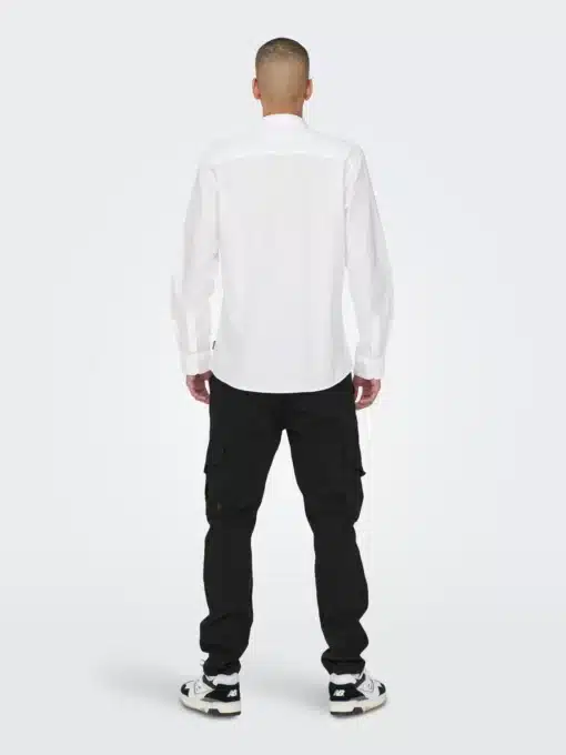 Only & Sons Caiden Life Linen Solid Shirt White