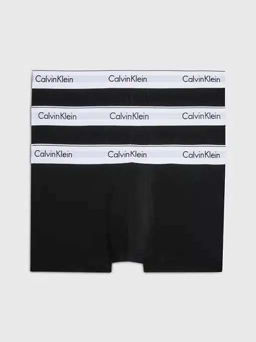 Calvin Klein Modern Cotton 3-Pack Trunks Black