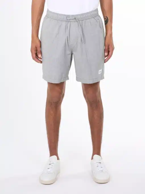 Knowledge Cotton Apparel Loose Woven Shorts Forrest Night