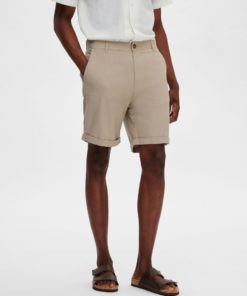 Selected Homme Luton Flex Shorts Crockery