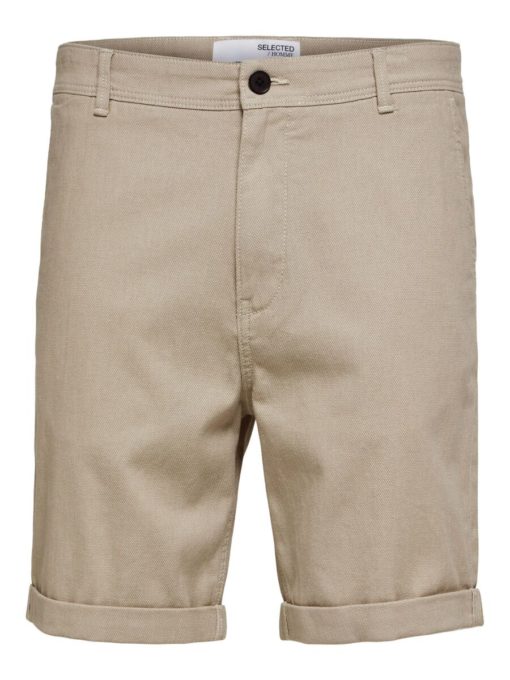 Selected Homme Luton Flex Shorts Crockery
