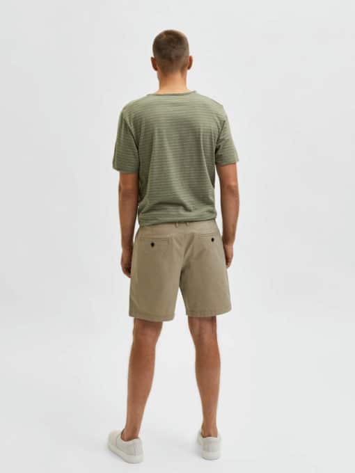 Selected Homme Comfort Flex Shorts Chinchilla