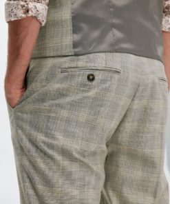 Selected Homme Slim-Neil Check Trousers Sand