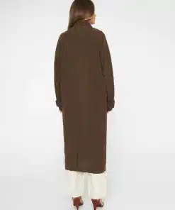 Knowledge Cotton Apparel Loose Linen Car Coat Cub