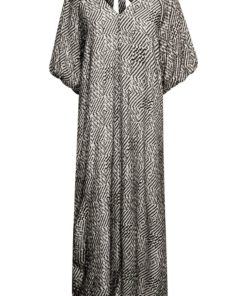 Part Two Arisa Dress Black Graphic Check