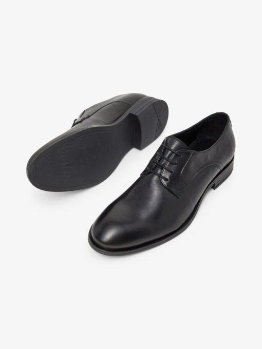 Bianco Biabyron Leather Derby Black
