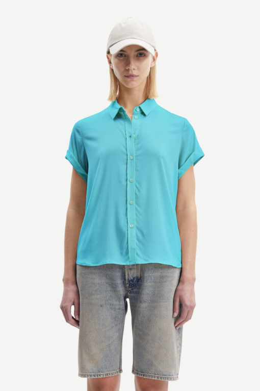 Samsoe & Samsoe Majan Shirt Blue Topaz