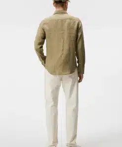 J.Lindeberg Clean Linen Shirt Aloe
