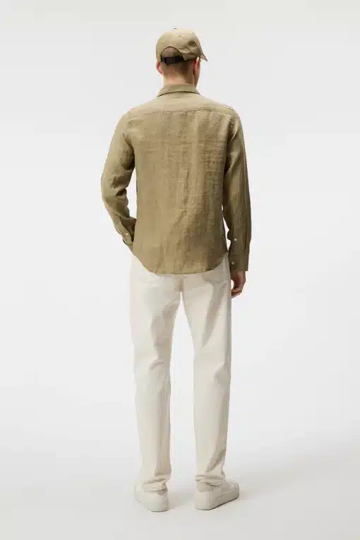 J.Lindeberg Clean Linen Shirt Aloe