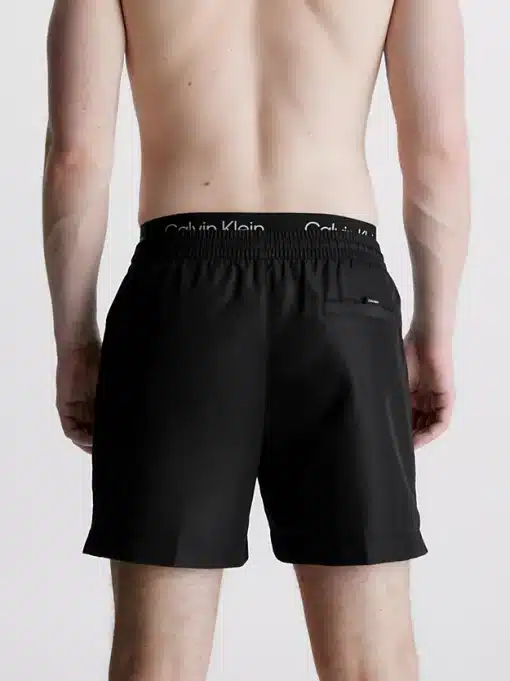 Calvin Klein Double Waistband Swim Shorts Black